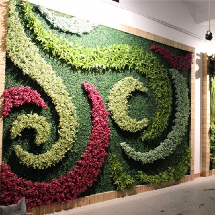 广州圣杰仿真植物墙，假植物墙，仿真草皮墙，厂家生产