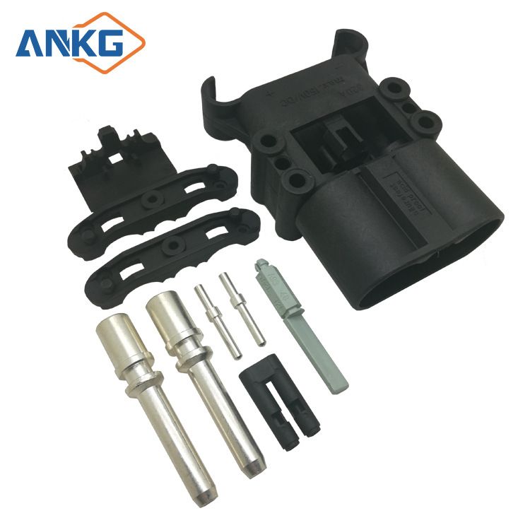 ANKG替代兼容德国REMA接插件欧规防酸公头DIN320A-150V铅酸电池接插件
