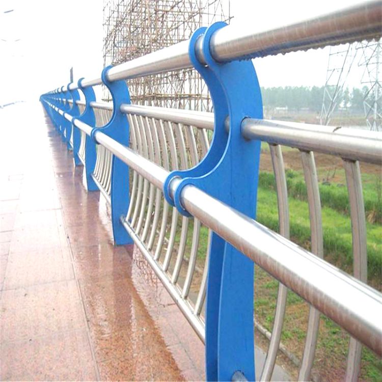 佛山不锈钢桥梁防撞护栏 河道景观桥梁栏杆可定做 